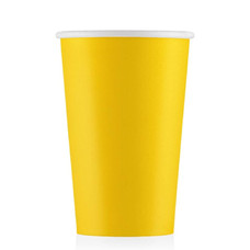 Стакан (Э) 350мл желтый однослойный 50шт.