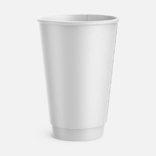 Стакан бумажный (СтарТоп) 530мл двухслойный белый 25шт/уп