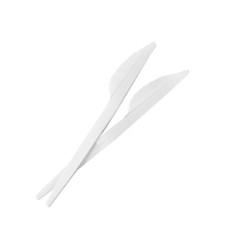 Нож 16,5см пластиковый белый, 100шт