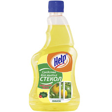 Средство для мытья стекол и зеркал Help сменный блок 0,75л